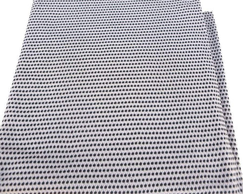 Fancy Light and Dark Gray Dotted Open Weave Knit Fabric 1 Yard and 34 Inches